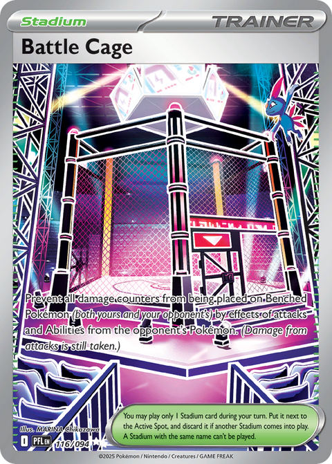 Battle Cage - Phantasmal Flames - 116/094 - Holofoil