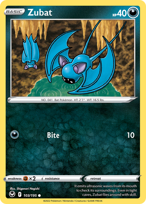 Zubat - Silver Tempest - 103/195