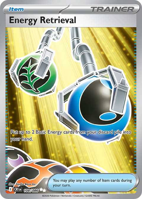 Energy Retrieval - Chaos Rising - 108/086 - Holofoil