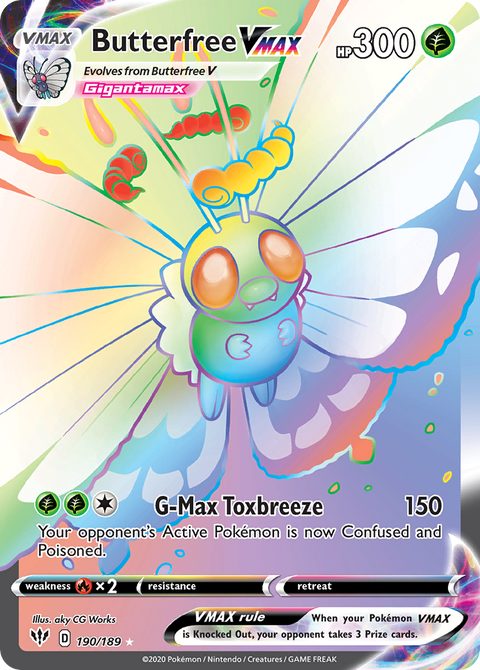 Butterfree VMAX - Darkness Ablaze - 190/189 - Holofoil