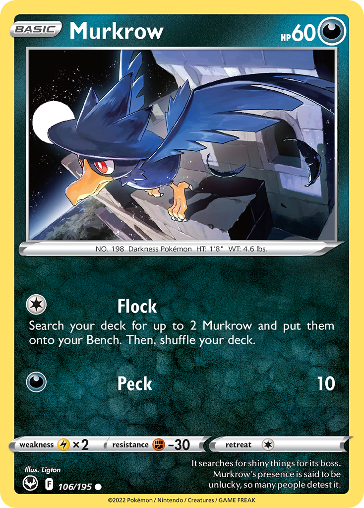 Murkrow - Silver Tempest - 106/195