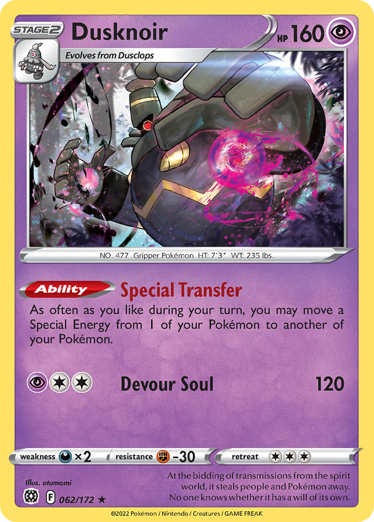 Dusknoir - Brilliant Stars - 062/172 - Holofoil