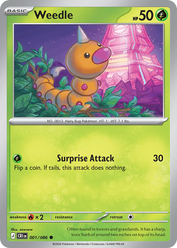 Weedle - Chaos Rising - 001/086