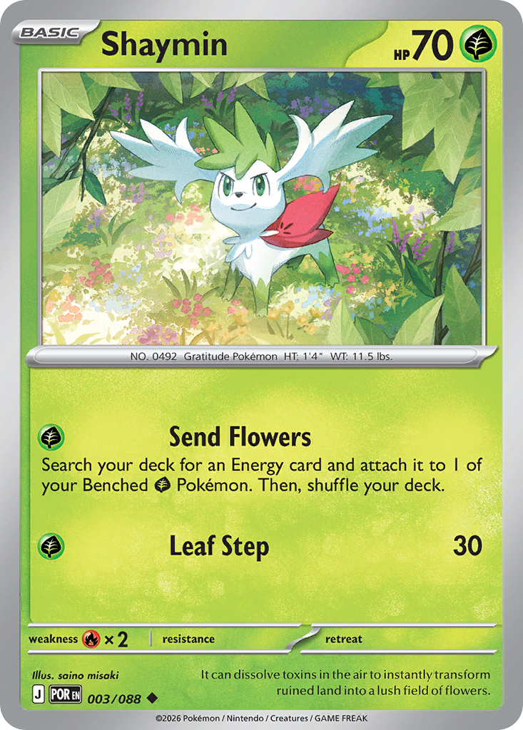 Shaymin - Perfect Order - 003/088 - Reverse Holofoil