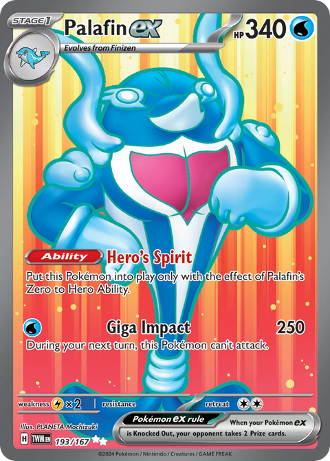 Palafin ex - Twilight Masquerade - 193/167 - Holofoil