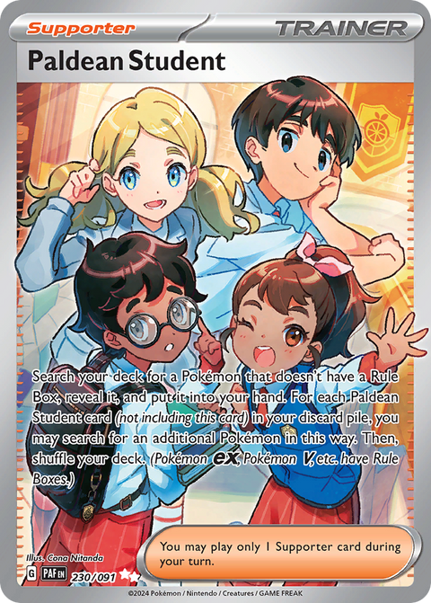 Paldean Student - Paldean Fates - 230/091 - Holofoil