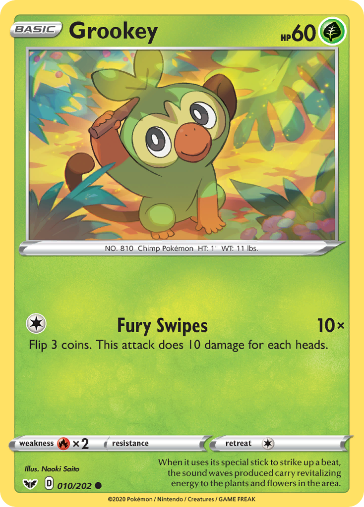 Grookey - Sword & Shield - 010/202