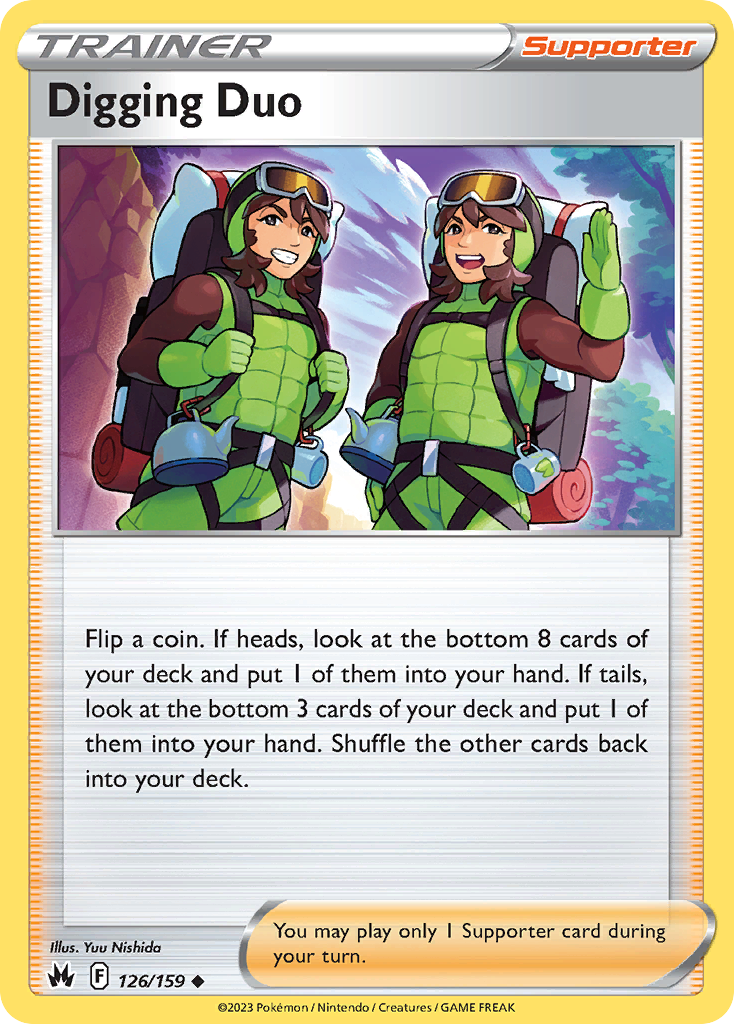 Digging Duo - Crown Zenith - 126/159 - Reverse Holofoil