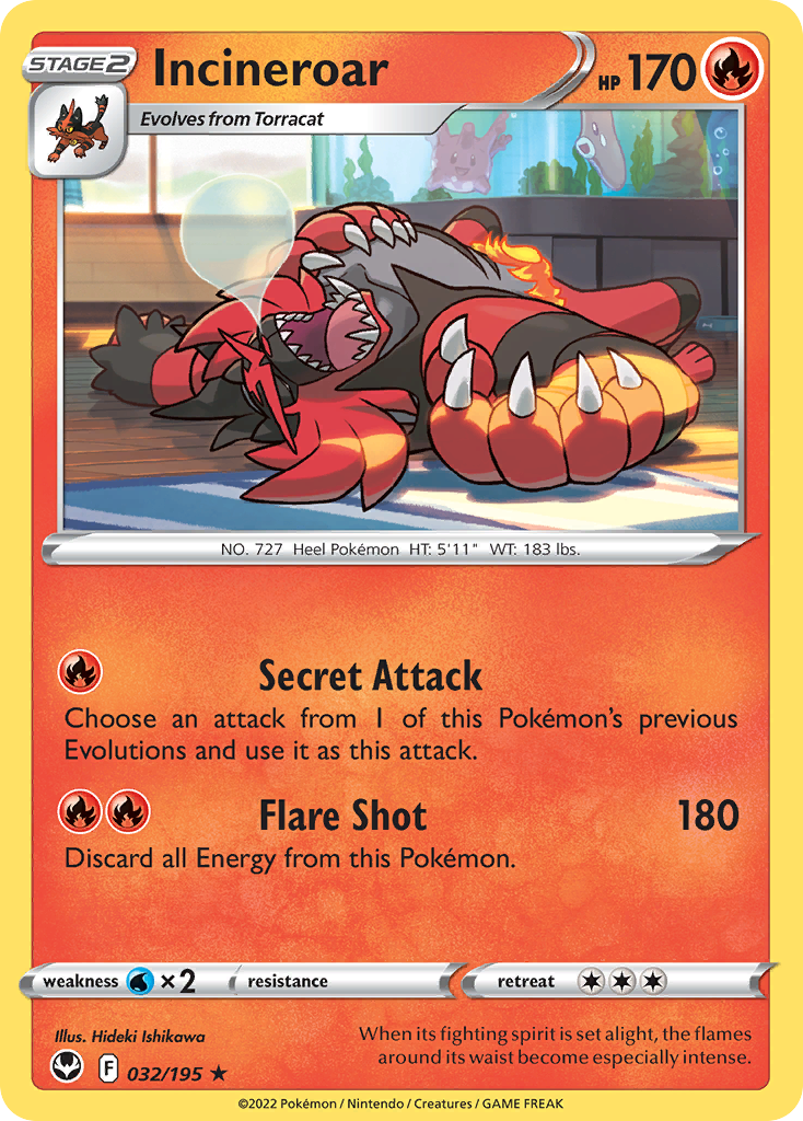 Incineroar - Silver Tempest - 032/195