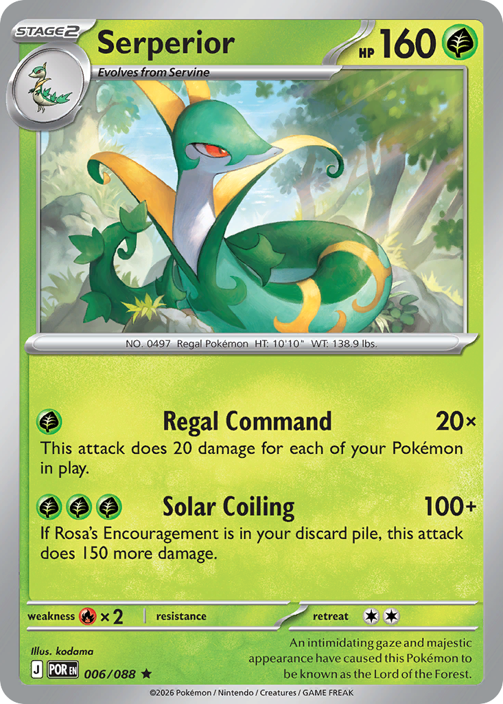 Serperior - Perfect Order - 006/088 - Reverse Holofoil