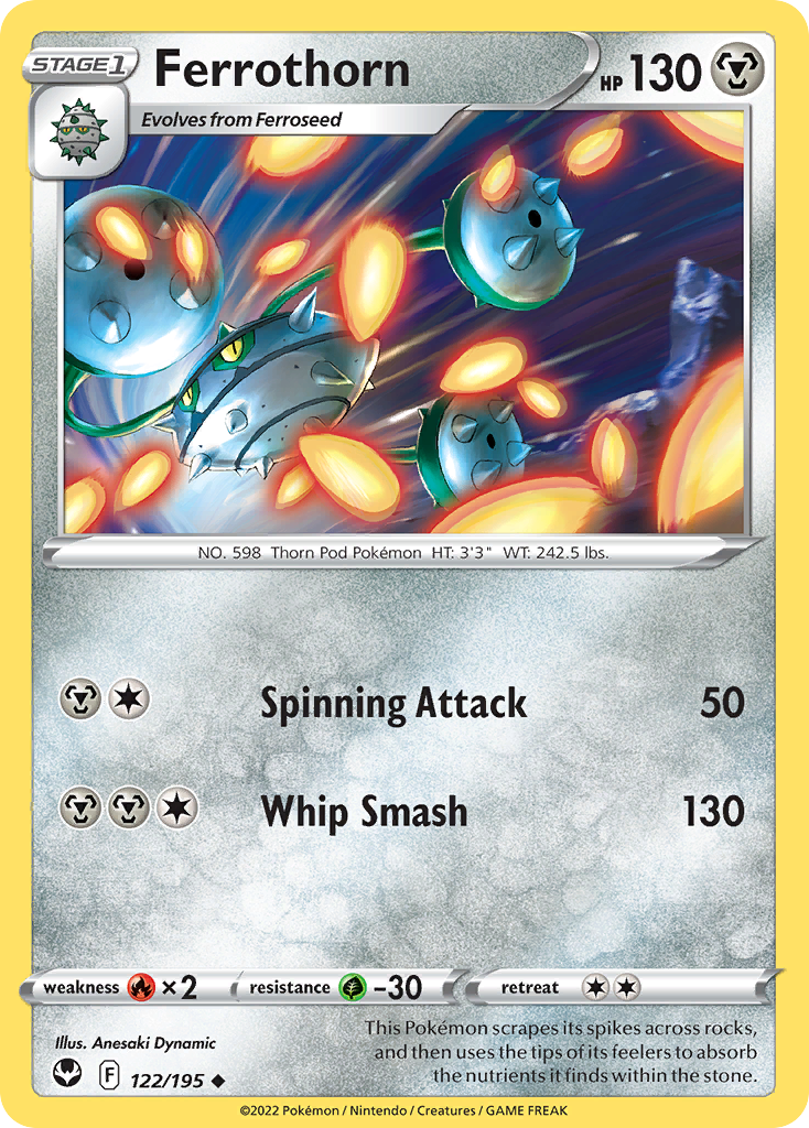 Ferrothorn - Silver Tempest - 122/195