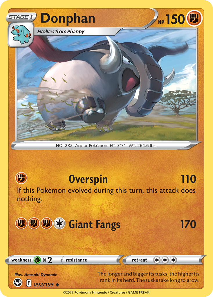 Donphan - Silver Tempest - 092/195