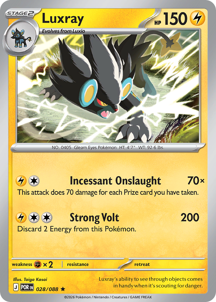 Luxray - Perfect Order - 028/088 - Reverse Holofoil