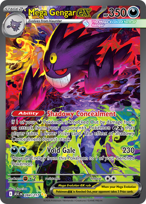 Mega Gengar ex - Ascended Heroes - 284/217 - PSA 10