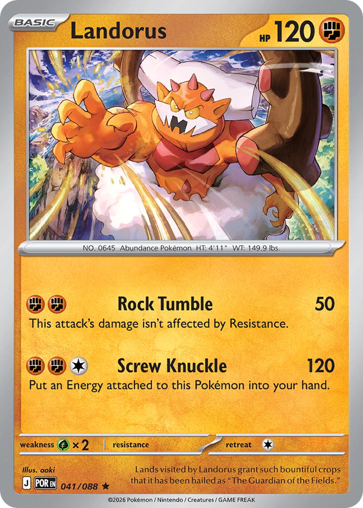 Landorus - Perfect Order - 041/088 - Reverse Holofoil