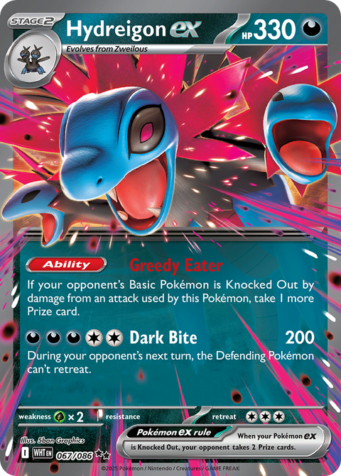 Hydreigon ex - White Flare - 067/086 - Holofoil