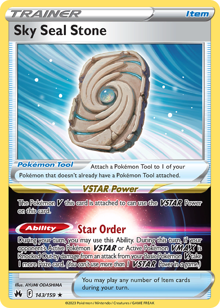 Sky Seal Stone - Crown Zenith - 143/159 - Holofoil