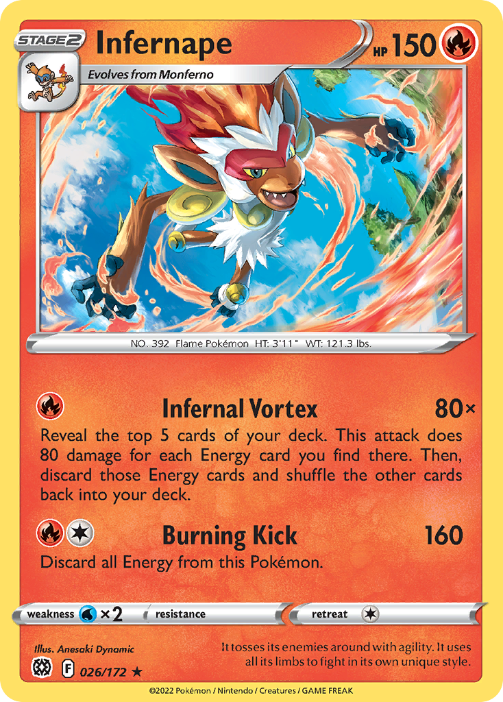 Infernape - Brilliant Stars - 026/172