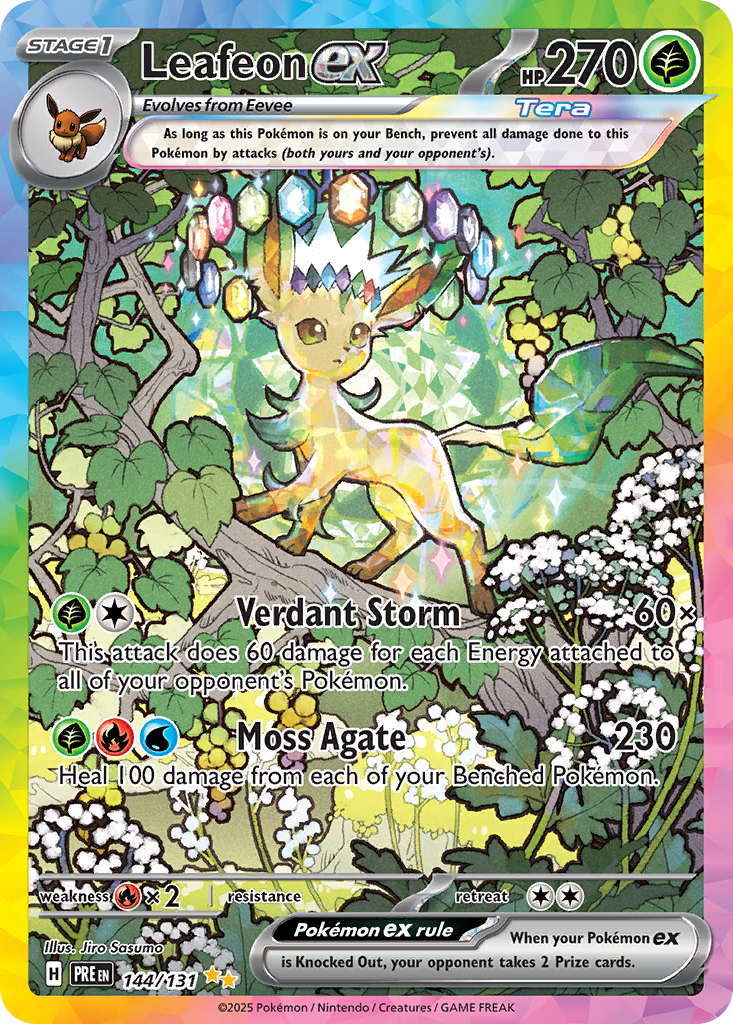 Leafeon ex - Prismatic Evolutions - 144/131 - Holofoil