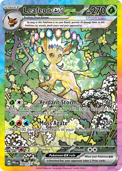 Leafeon ex - Prismatic Evolutions - 144/131 - Holofoil