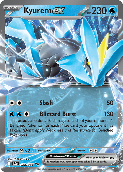 Kyurem ex - Black Bolt - 028/086 - Holofoil