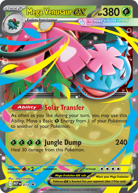 Mega Venusaur ex - Mega Evolution Black Star Promos - 013 - Holofoil