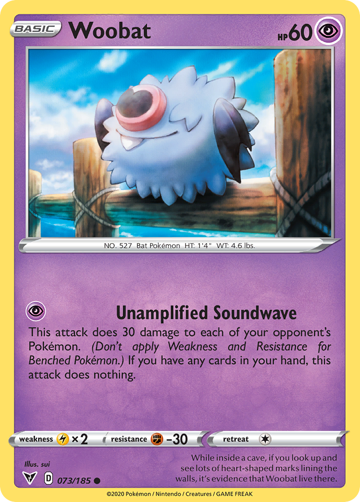 Woobat - Vivid Voltage - 073/185 - Reverse Holofoil