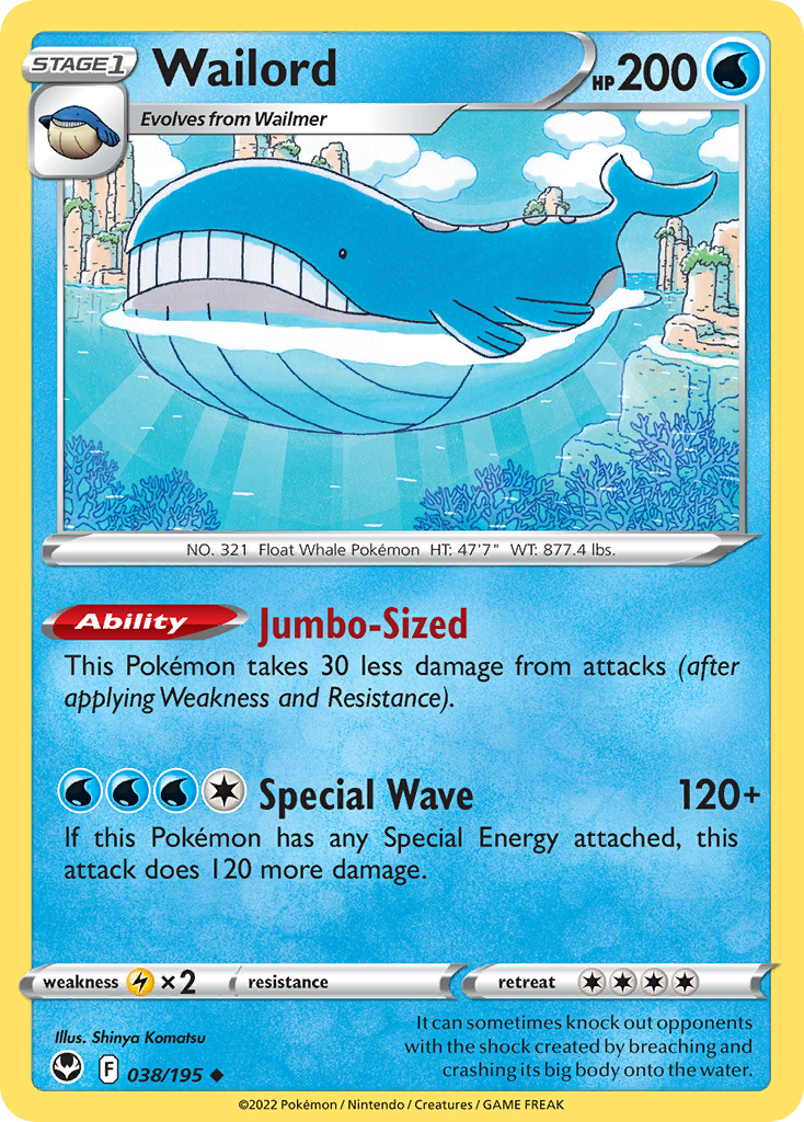 Wailord - Silver Tempest - 038/195