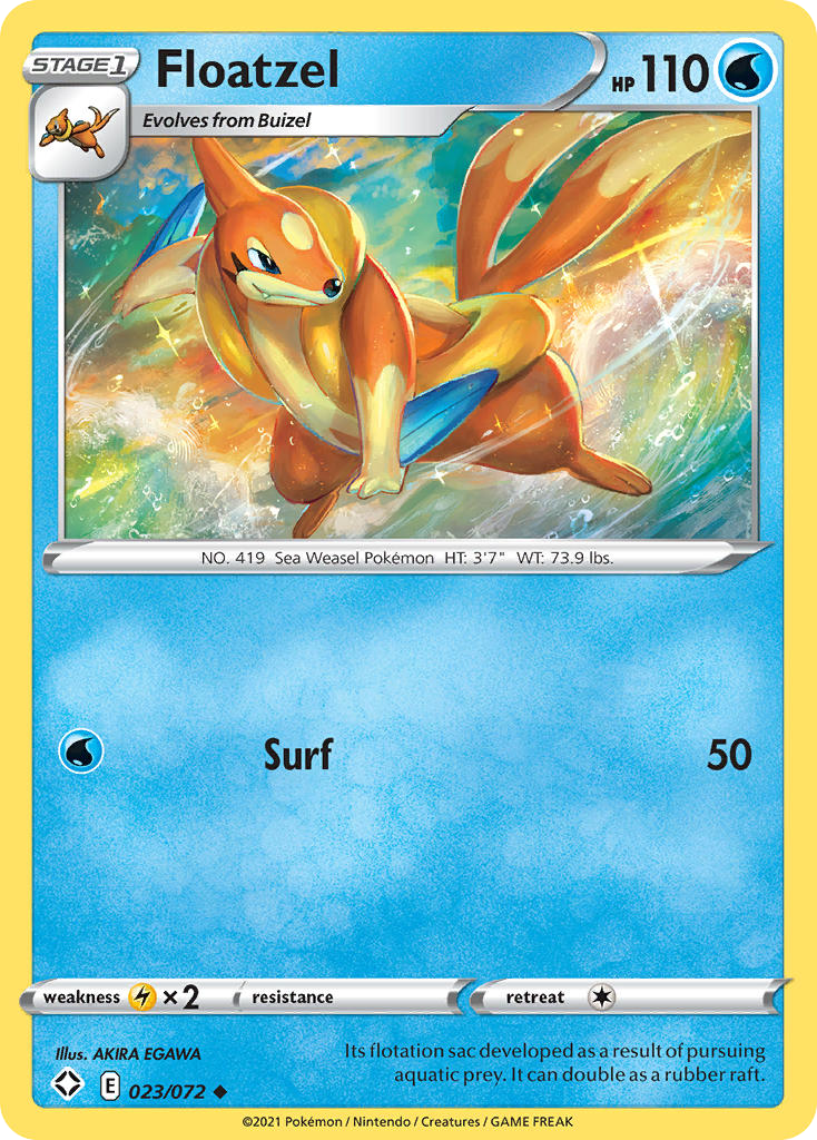 Floatzel - Shining Fates - 023/072
