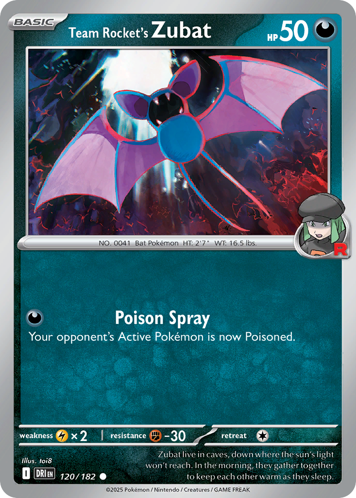 Team Rocket's Zubat - Destined Rivals - 120/182