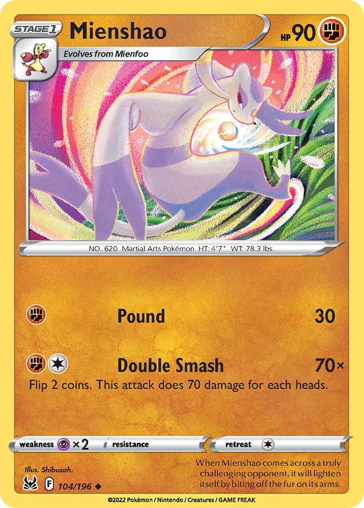 Mienshao - Lost Origin - 104/196