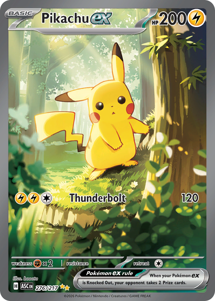 Pikachu ex - Ascended Heroes - 276/217 - Holofoil