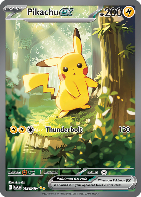 Pikachu ex - Ascended Heroes - 276/217 - Holofoil