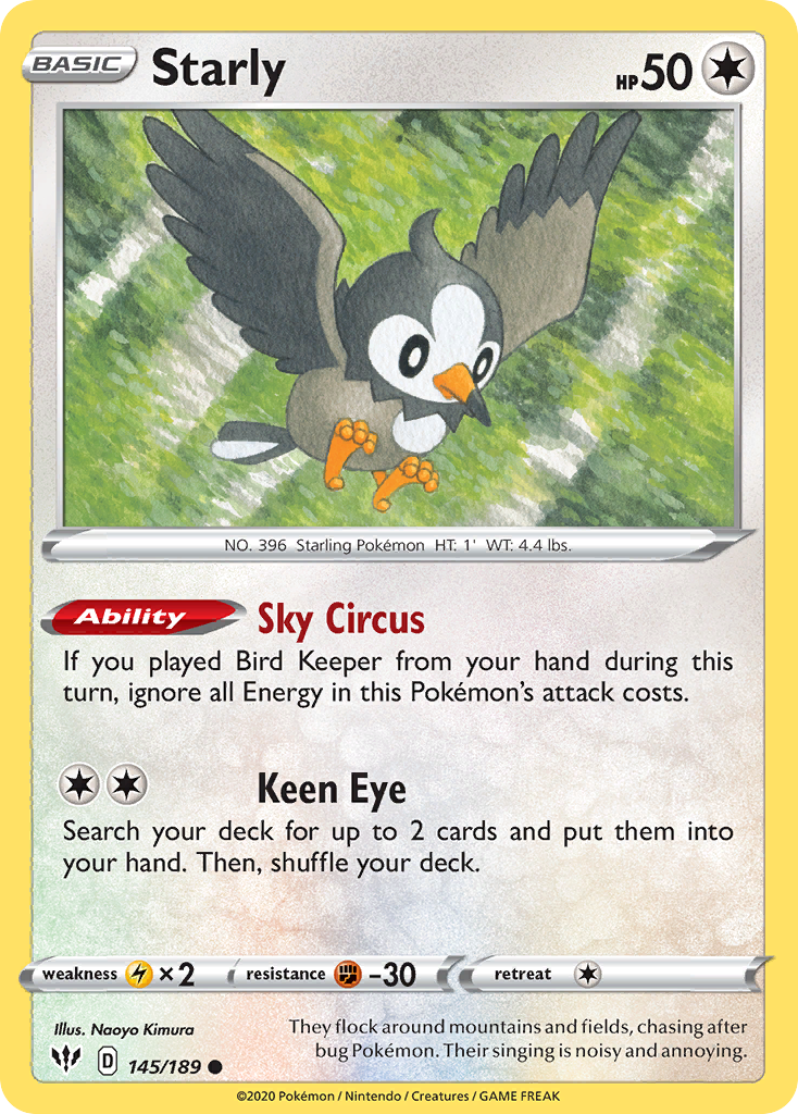 Starly - Darkness Ablaze - 145/189