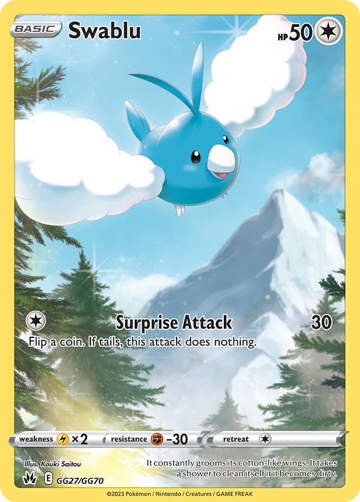 Swablu - Crown Zenith Galarian Gallery - GG27/GG70 - Holofoil