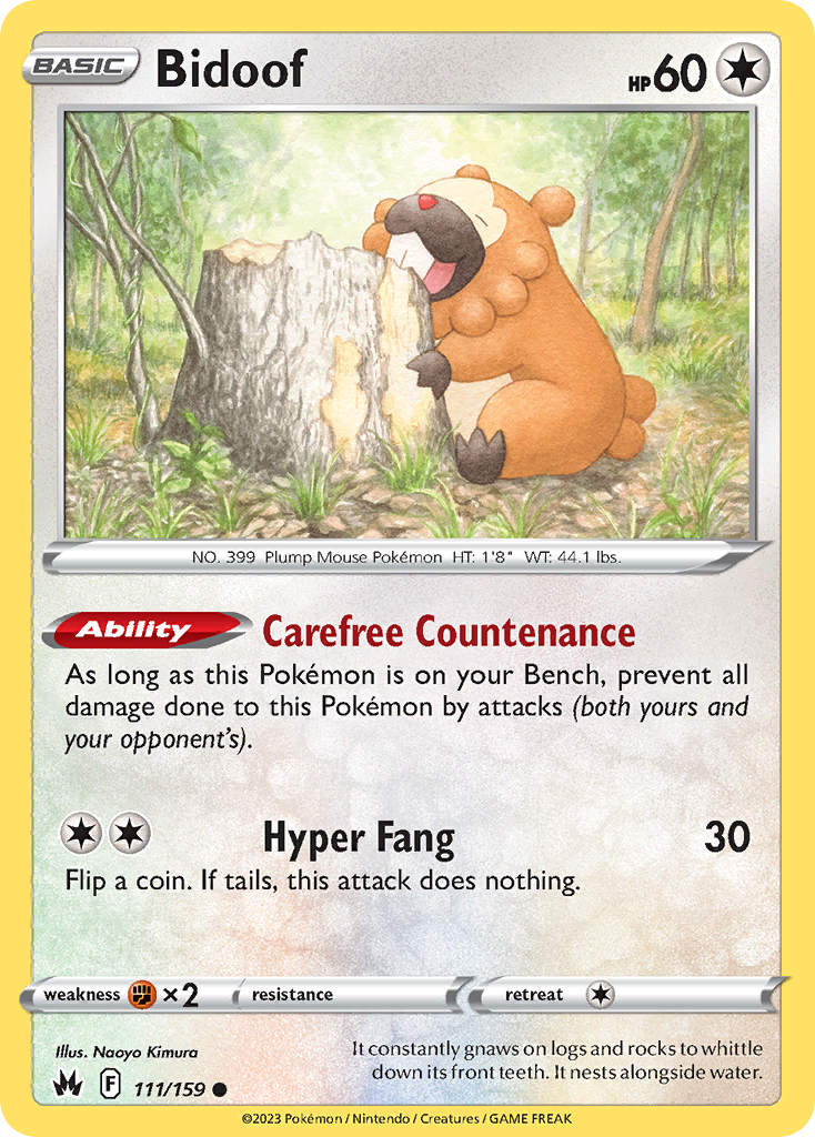 Bidoof - Crown Zenith - 111/159