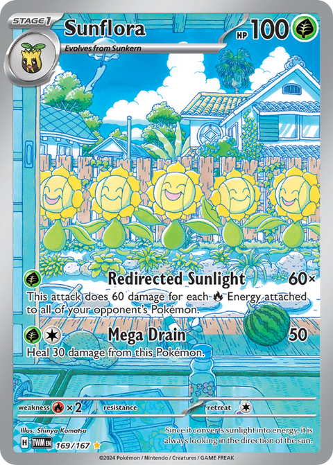 Sunflora - Twilight Masquerade - 169/167 - Holofoil