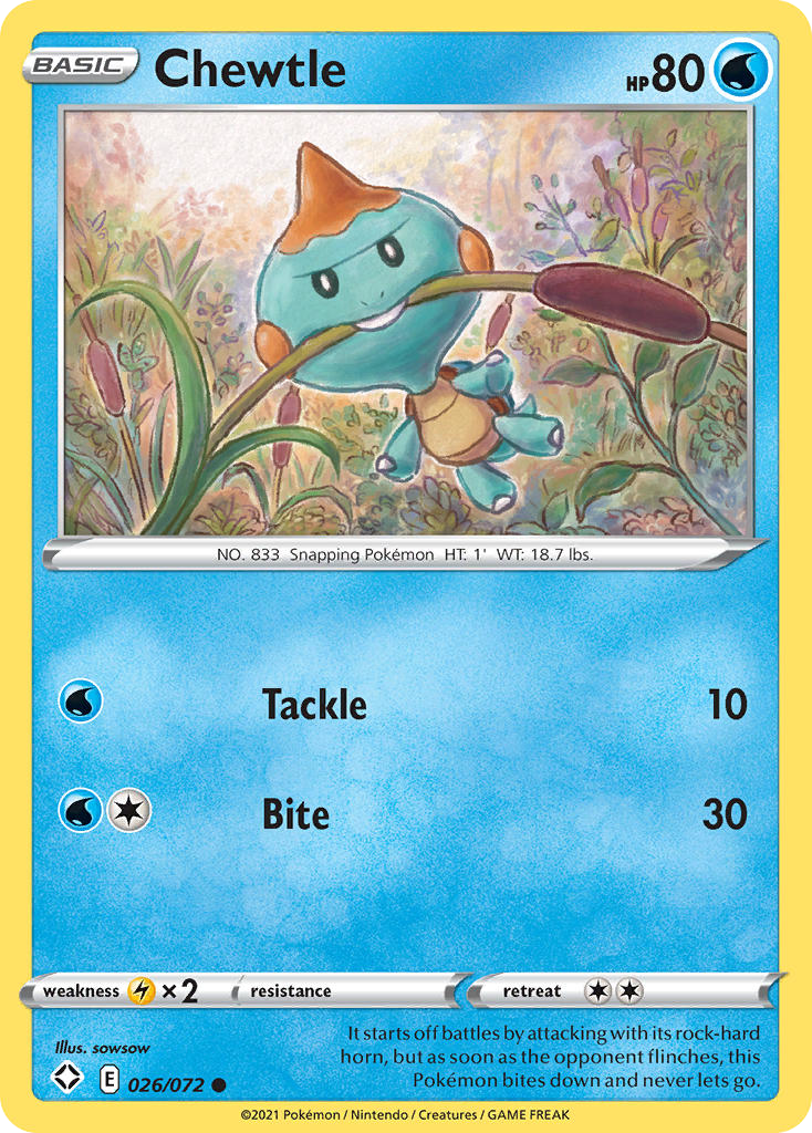 Chewtle - Shining Fates - 026/072