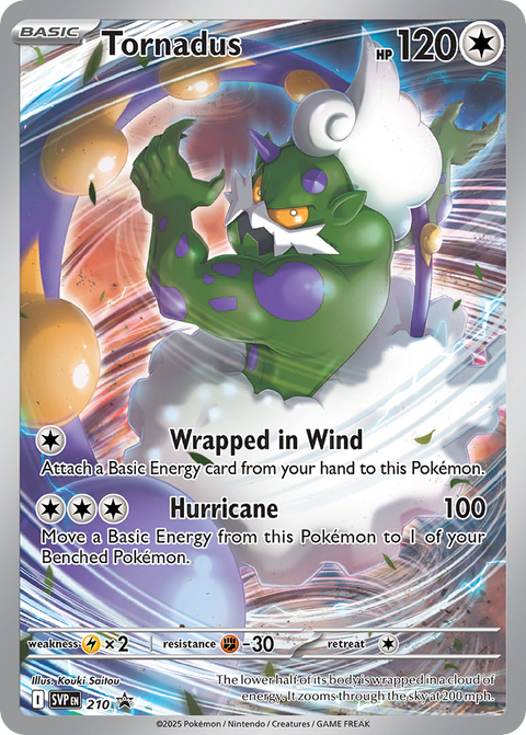 Tornadus - Scarlet & Violet Black Star Promos - 210 - Holofoil