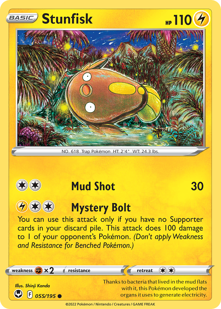 Stunfisk - Silver Tempest - 055/195
