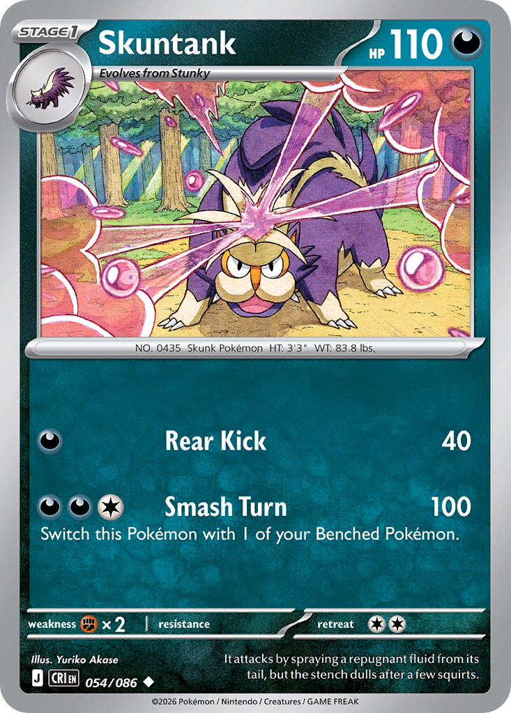 Skuntank - Chaos Rising - 054/086 - Reverse Holofoil
