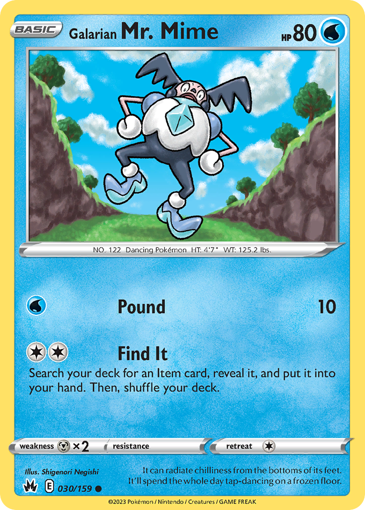 Galarian Mr. Mime - Crown Zenith - 030/159