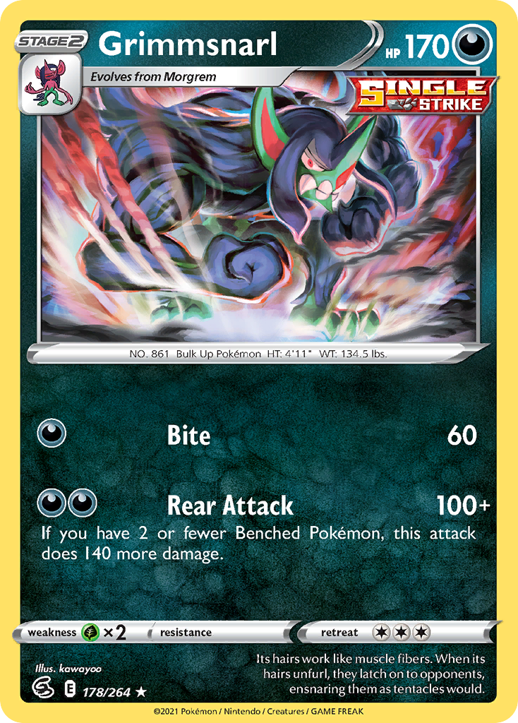Grimmsnarl - Fusion Strike - 178/264 - Reverse Holofoil