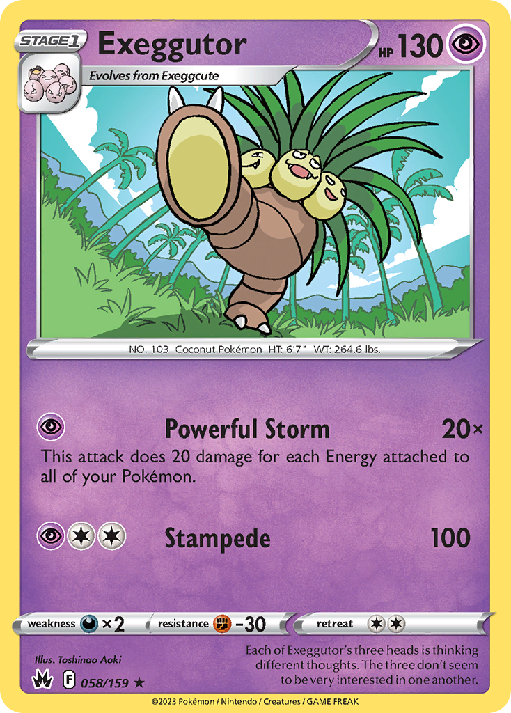 Exeggutor - Crown Zenith - 058/159