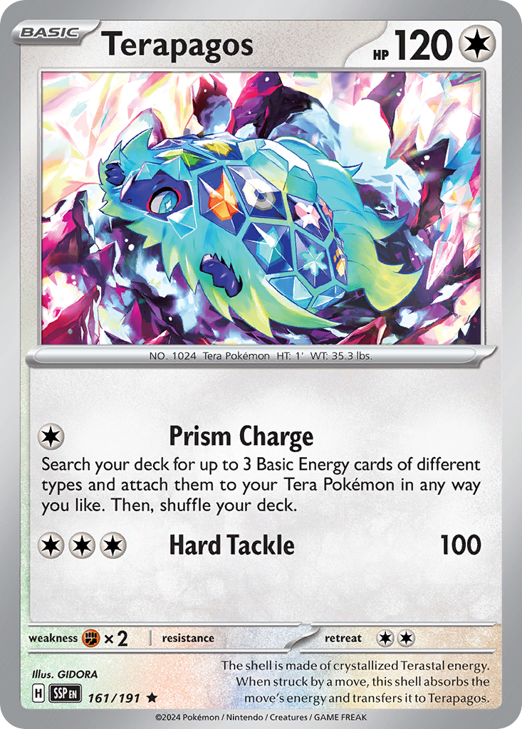 Terapagos - Surging Sparks - 161/191 - Holofoil