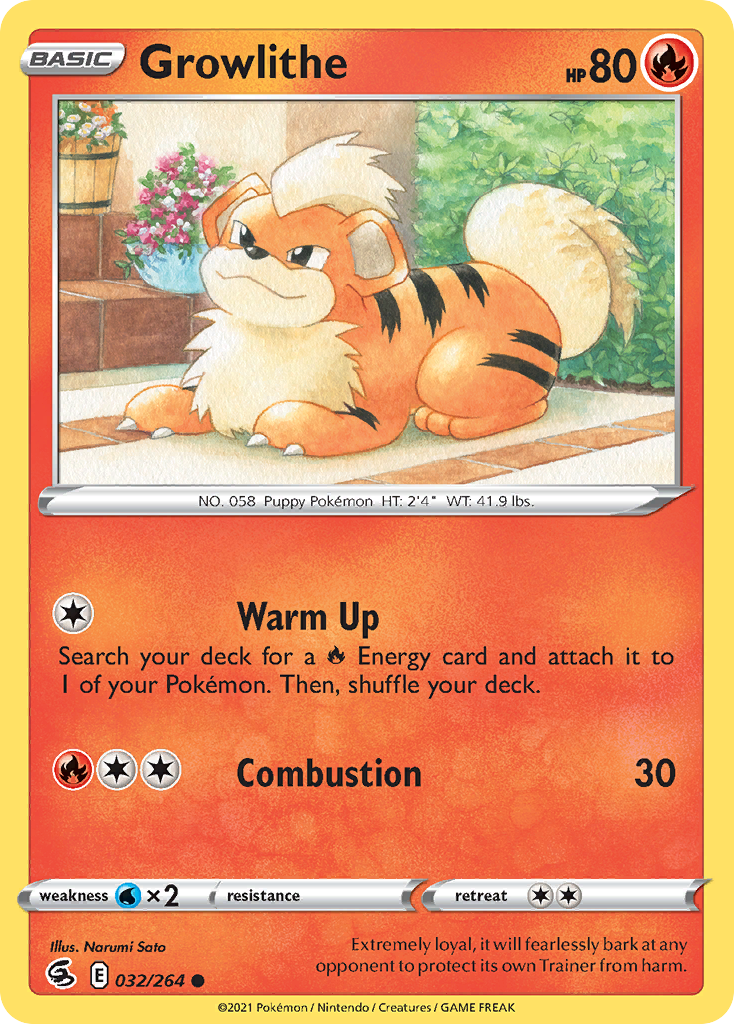 Growlithe - Fusion Strike - 032/264
