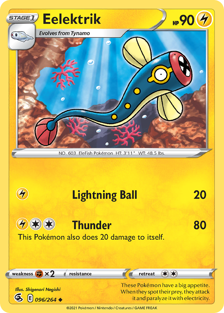 Eelektrik - Fusion Strike - 096/264 - Reverse Holofoil