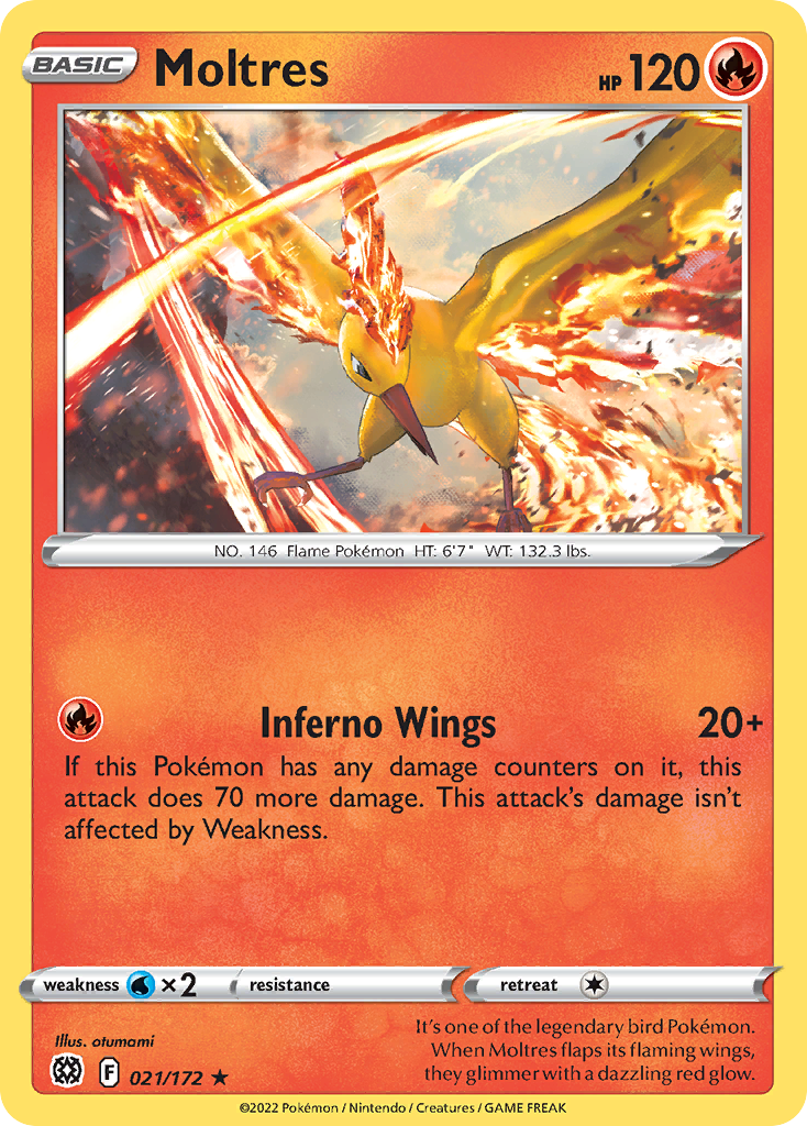 Moltres - Brilliant Stars - 021/172