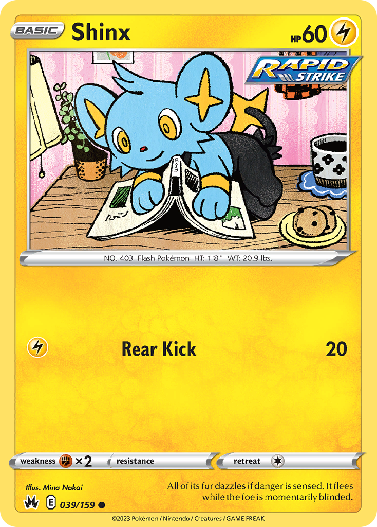 Shinx - Crown Zenith - 039/159 - Reverse Holofoil