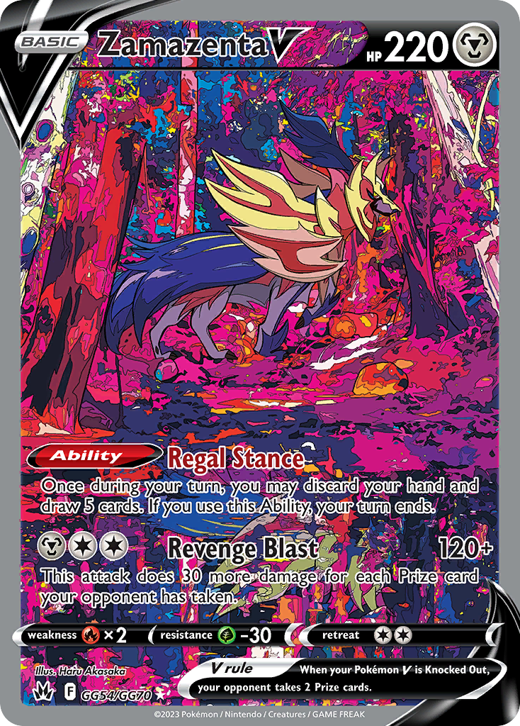 Zamazenta V - Crown Zenith Galarian Gallery - GG54/GG70 - Holofoil